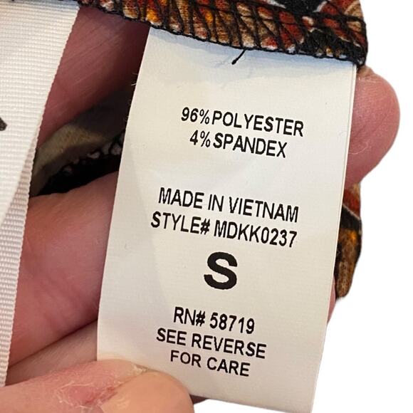 NY COLLECTION Midi Length‎ Tribal Print Skirt Size Small - Picture 6 of 7